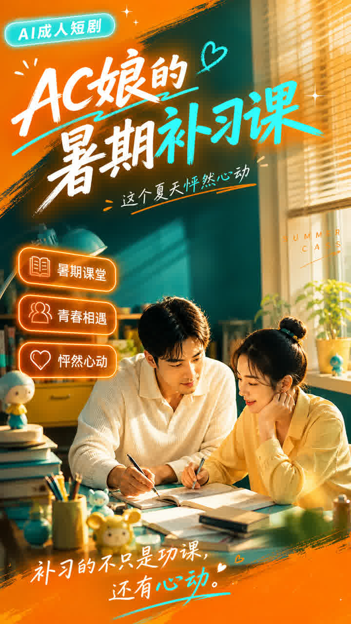 【AI成人视频】AC娘的暑期补习课这个夏天怦然心动