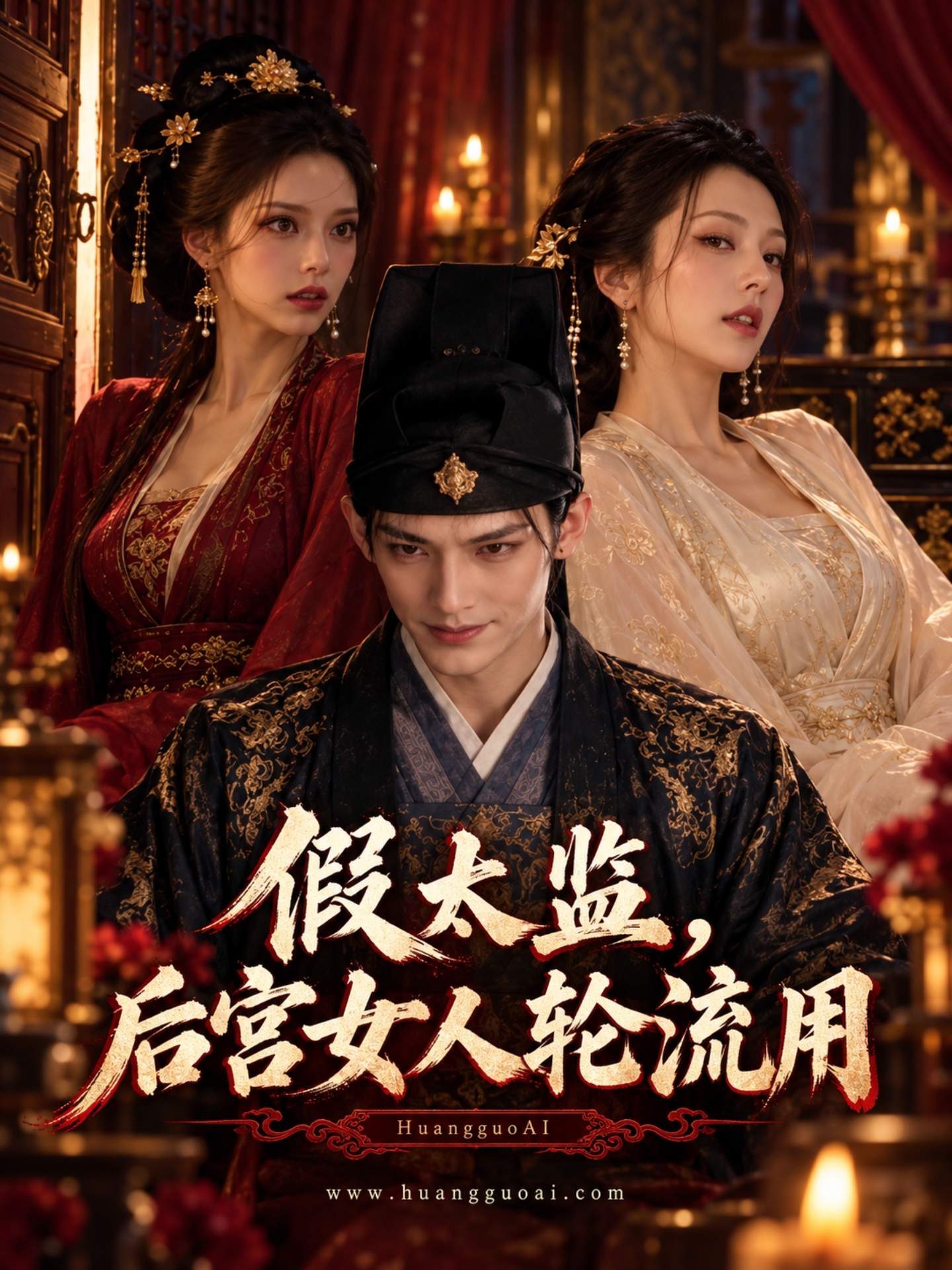【AI成人短剧】假太监，后宫女人轮流用