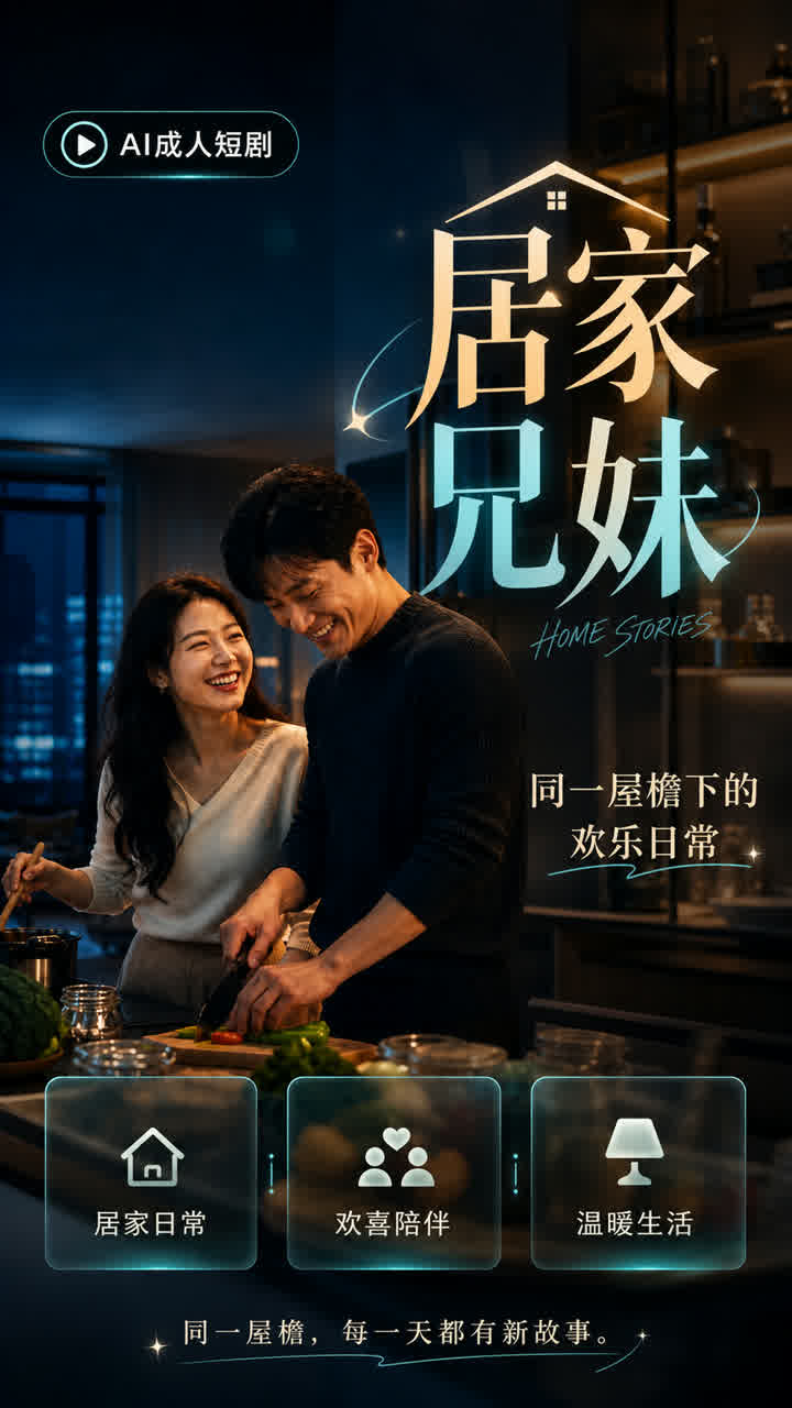 【AI成人视频】居家兄妹同一屋檐下的性福日常