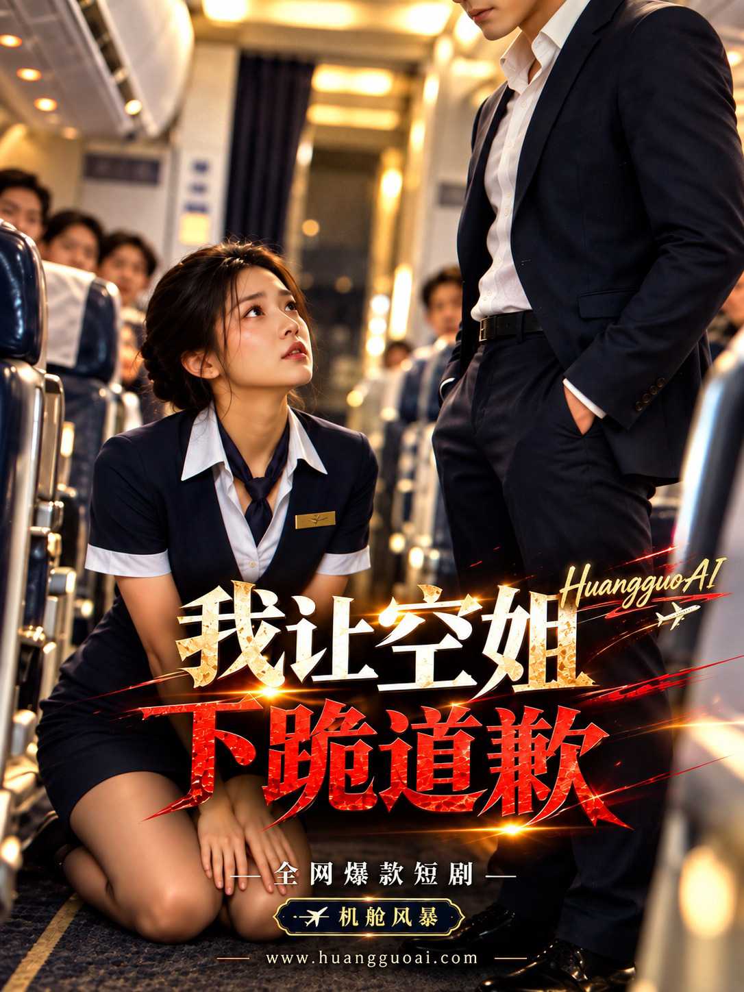 【AI成人短剧】我让空姐下跪道歉