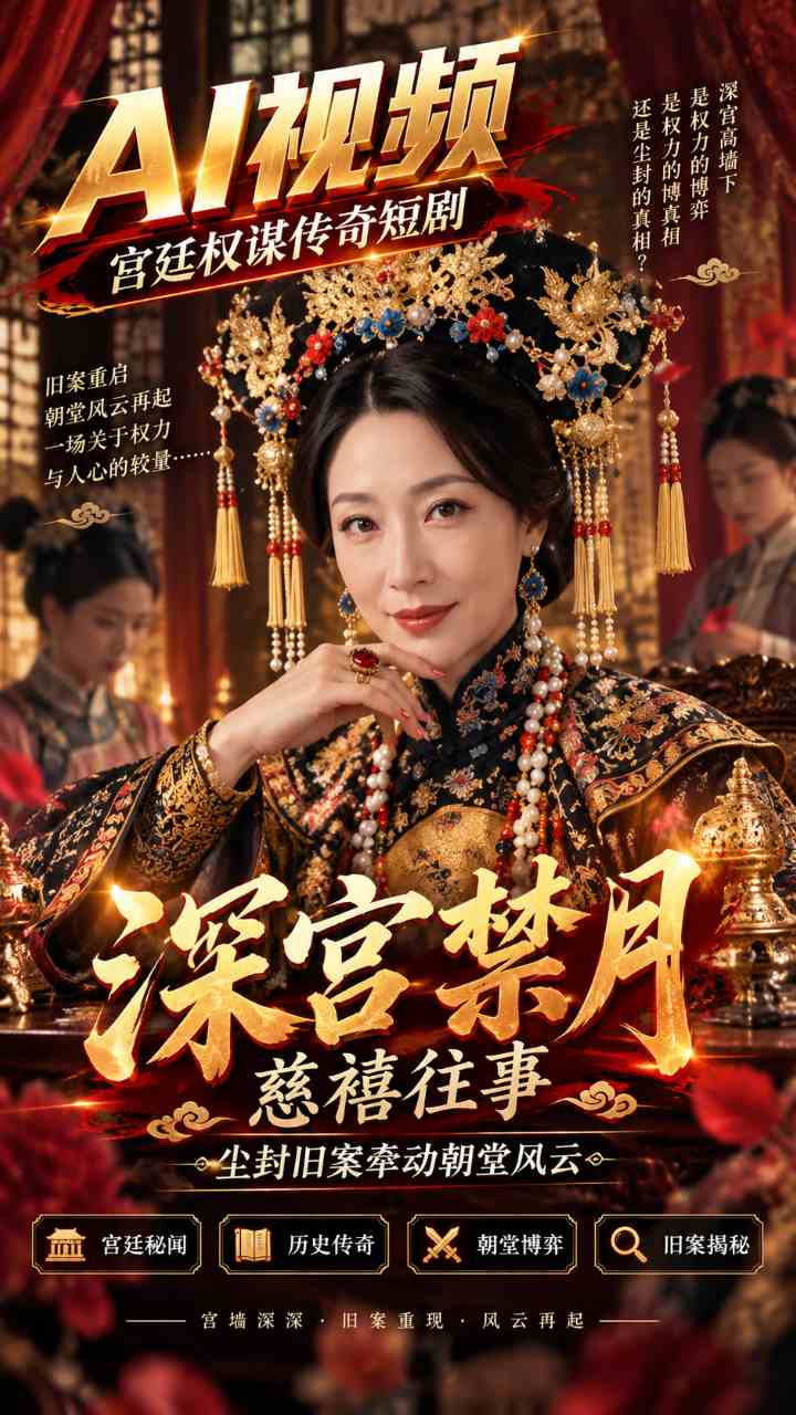 【AI成人视频】深宫禁月 慈禧往事 尘封旧案牵动朝堂风云