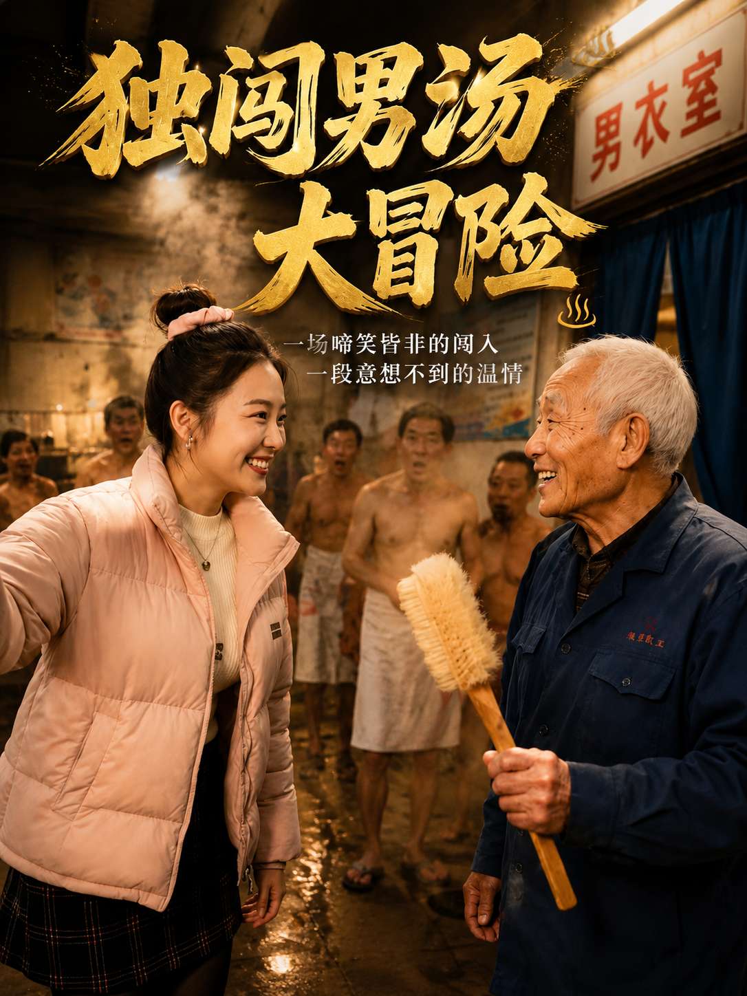 【AI成人短剧】独闯男汤大冒险