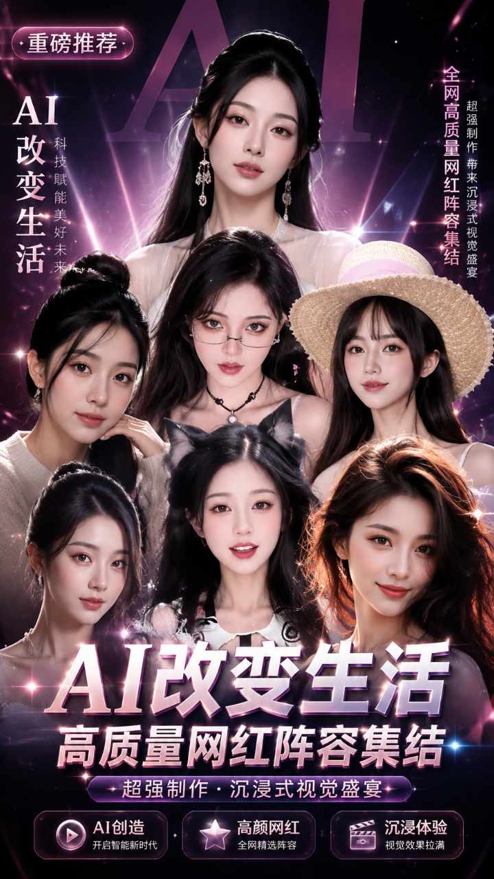 【AI成人视频】重磅 超长制作 Ai改变生活网红下海不是梦