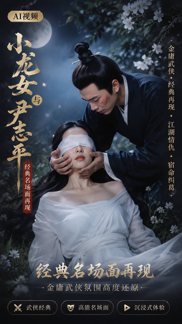 【AI成人视频】金庸武侠 小龙女与尹志平