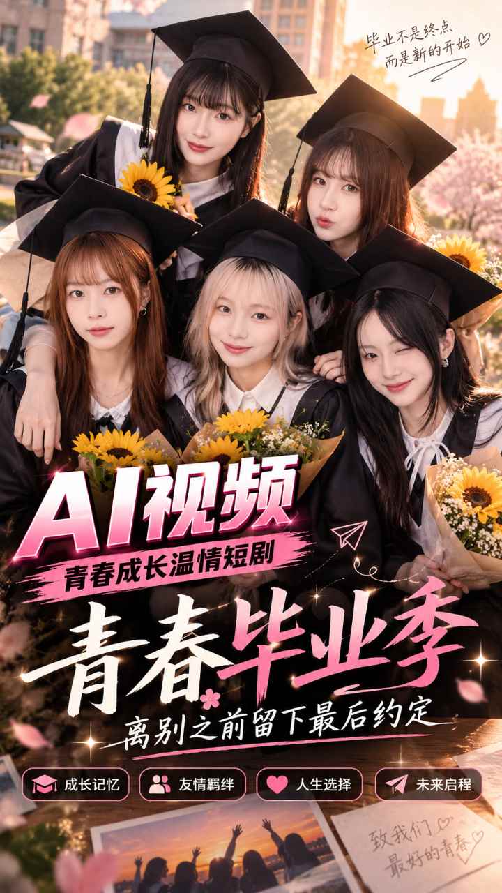 【AI成人视频】青春毕业季 离别之前留下最后约定