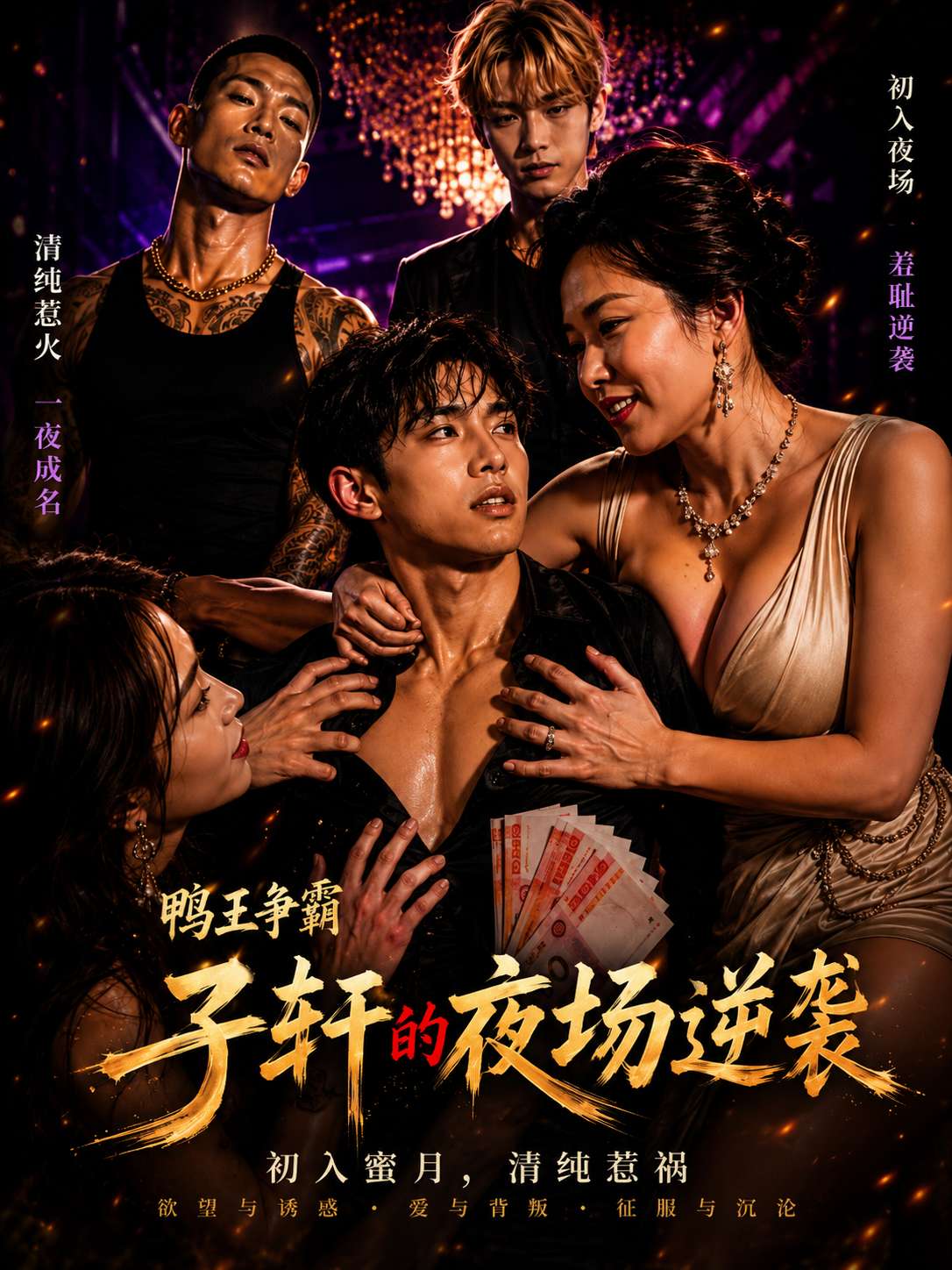 【AI成人短剧】鸭王争霸:子轩的夜场逆袭
